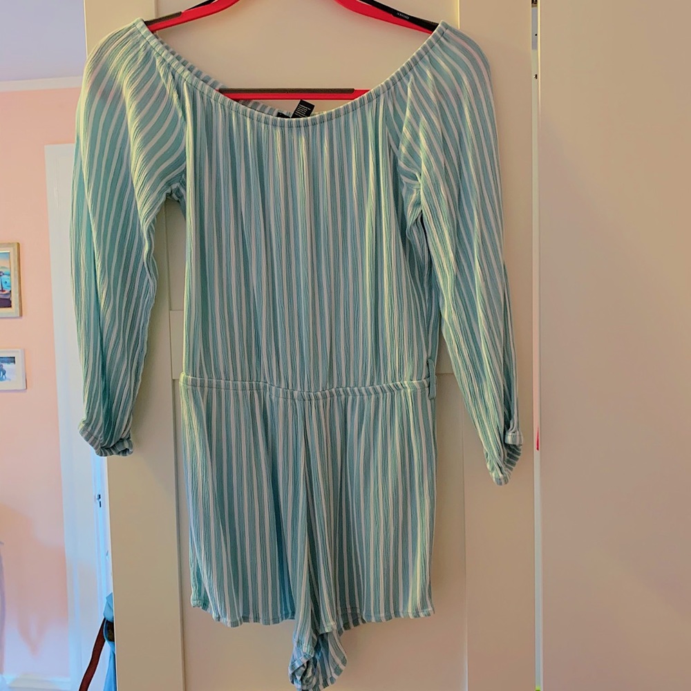 Forever 21 Striped Romper